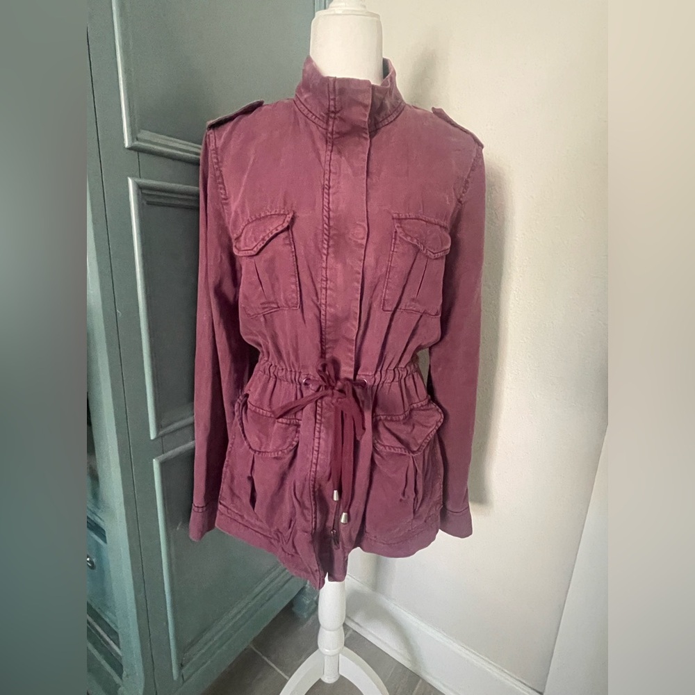 Altar'd State Maroon Utility Jacket